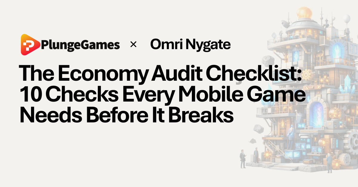 The Economy Audit Checklist: 10 Checks Every Mobile Game Needs Before It Breaks