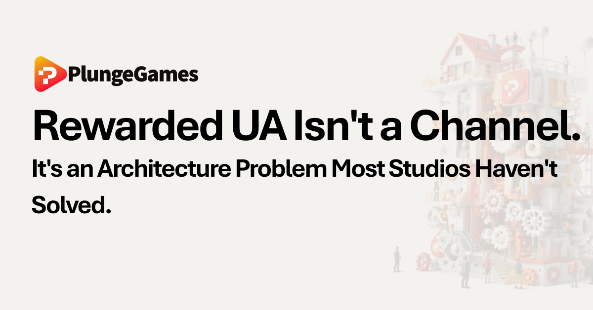 Rewarded UA Isn't a Channel. It's an Architecture Problem Most Studios Haven't Solved.